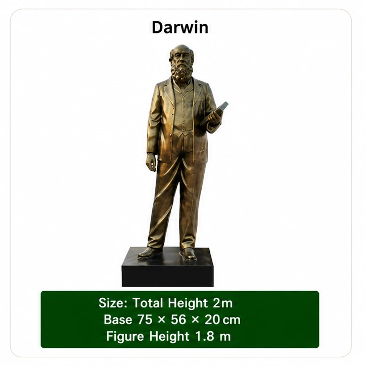 Darwin Campus Statue