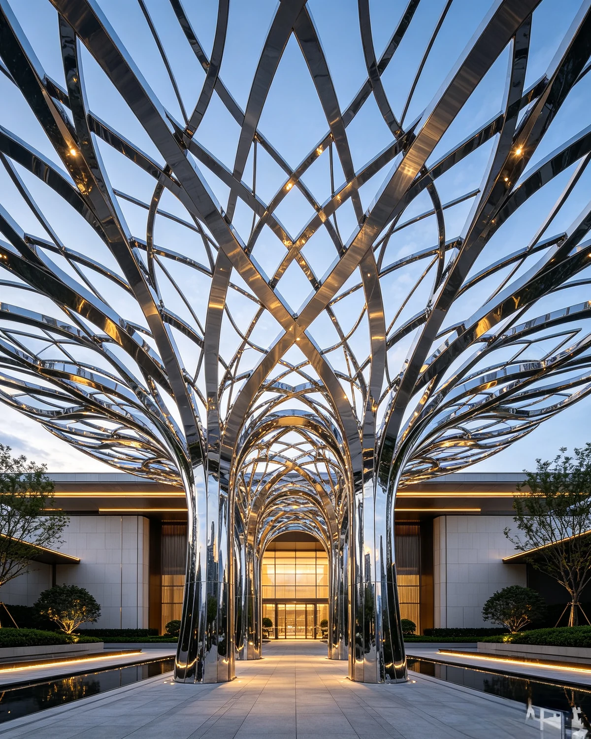 Architectural Garden Corridor