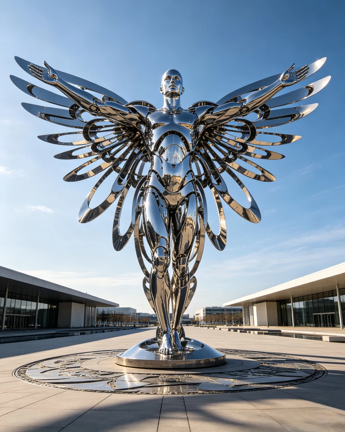 Stainless Steel Plaza Sculpture