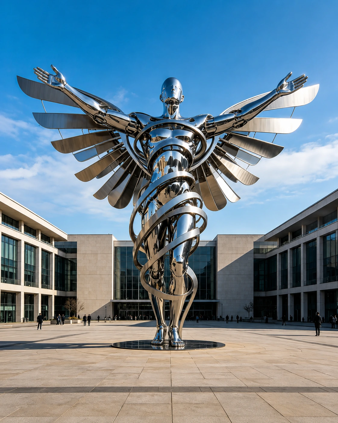 Stainless Steel Figure Sculpture