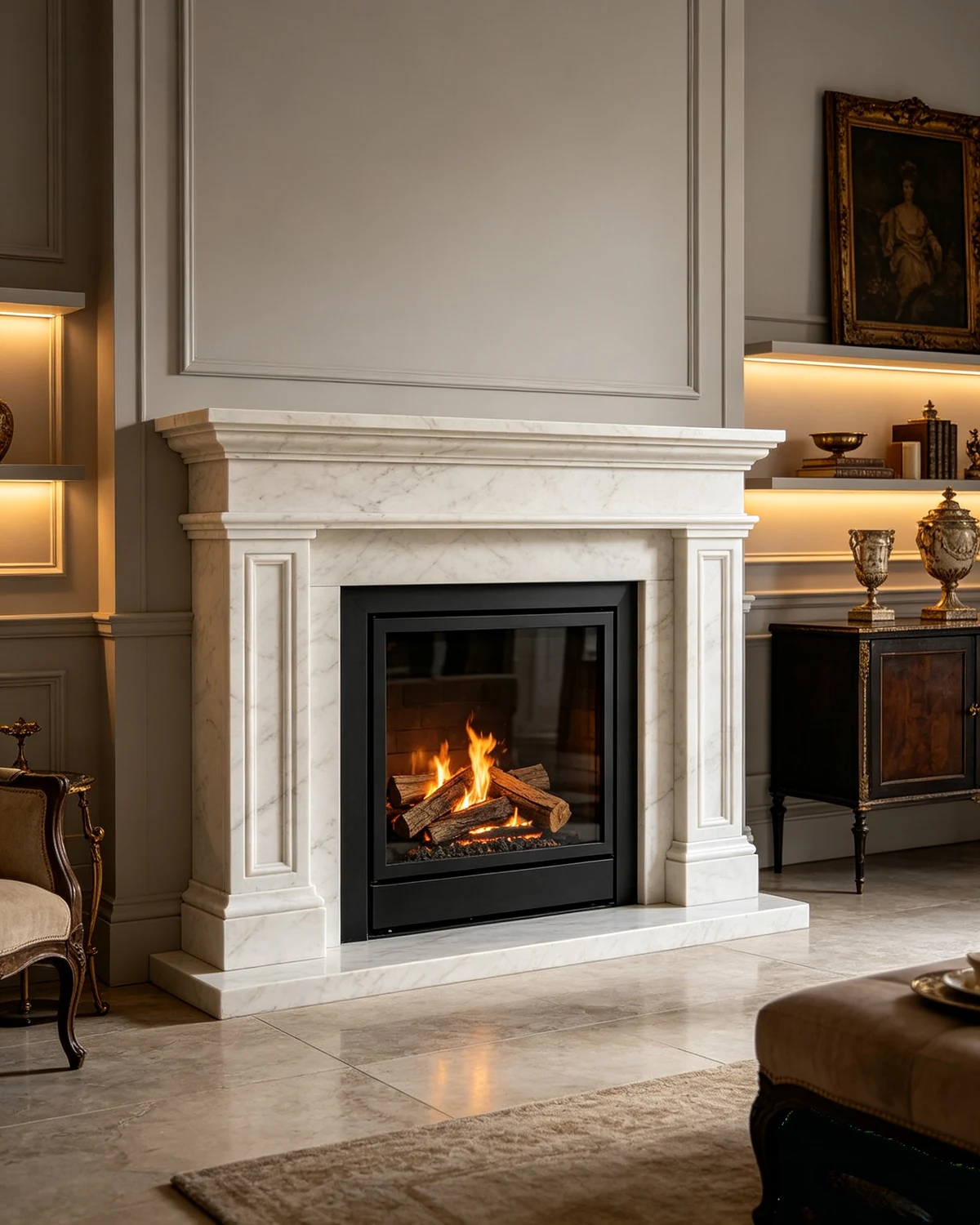 Luxury Interior Fireplace