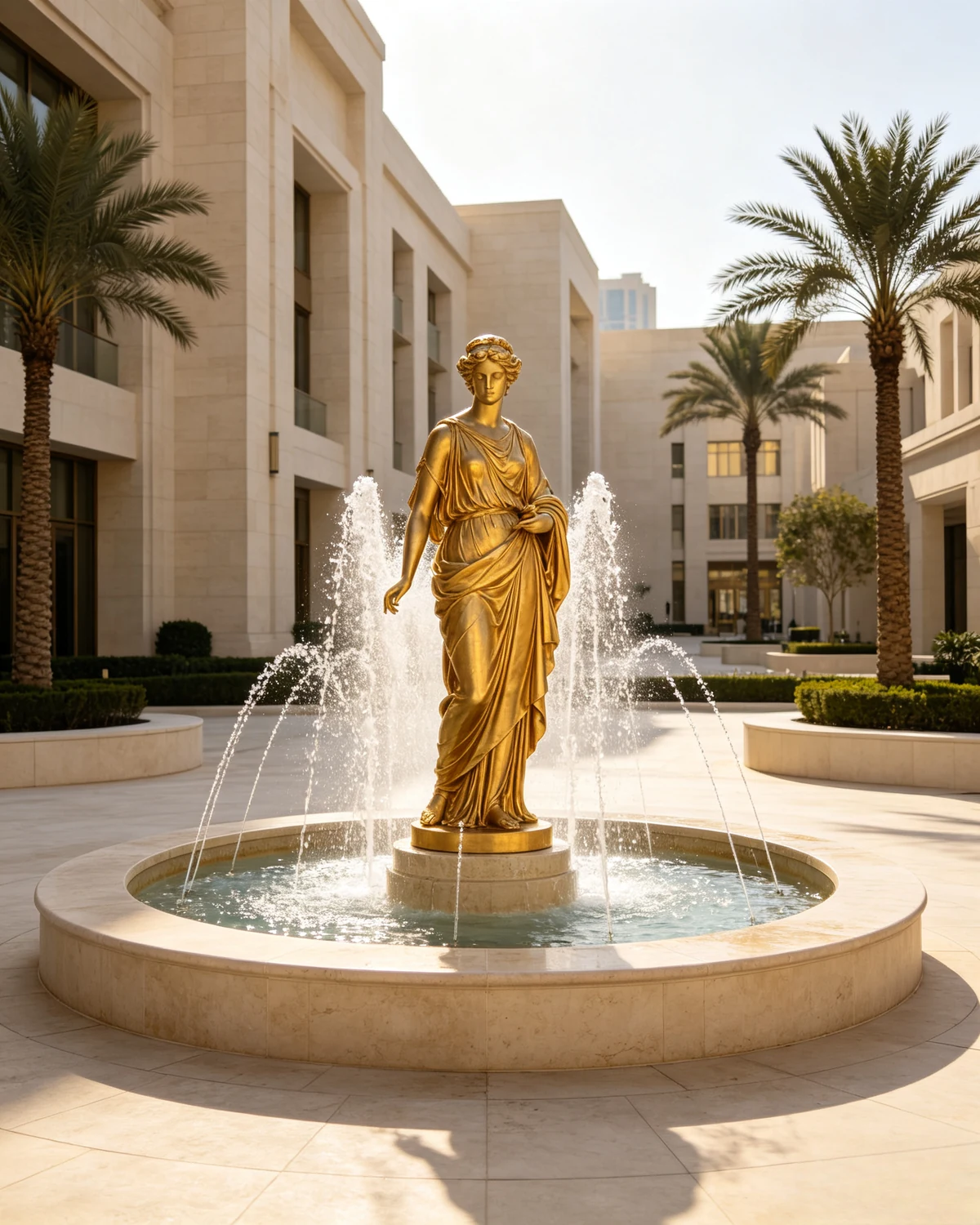 Classical Fountain Figure